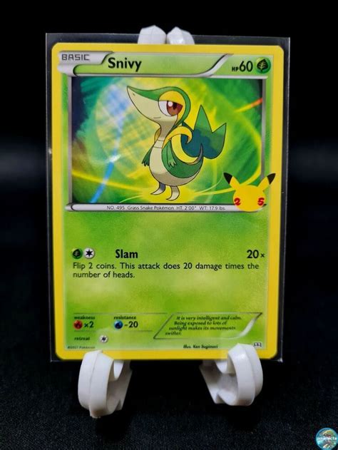 Pokemon Card SNIVY 5 25 Non Holo McDonalds 25th Anniversary Promo