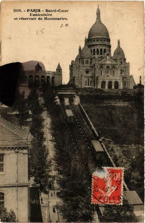 Sacr Coeur Funiculaire Et R Servoir De Montmartre Paris E Cartorum