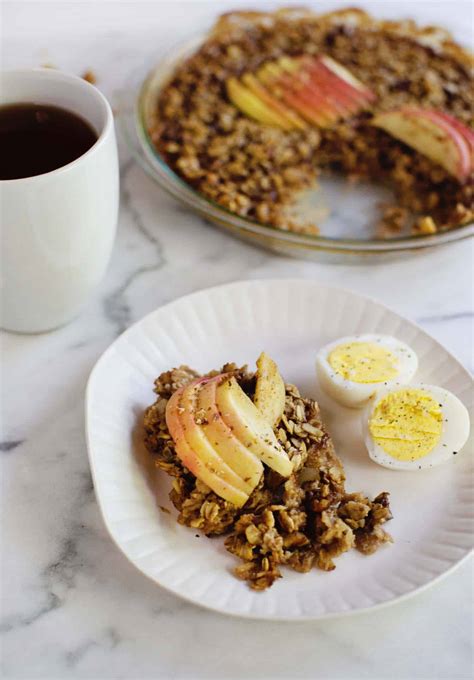 Overnight Baked Apple Oatmeal A Beautiful Mess