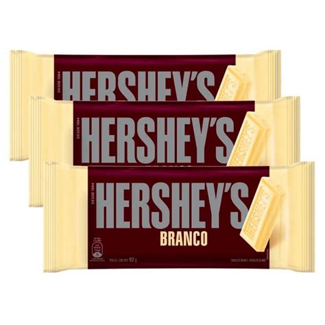 Chocolate Branco Hershey's - Chocolate Branco Hershey's 92g Kit com três unidades - Hersheys ...