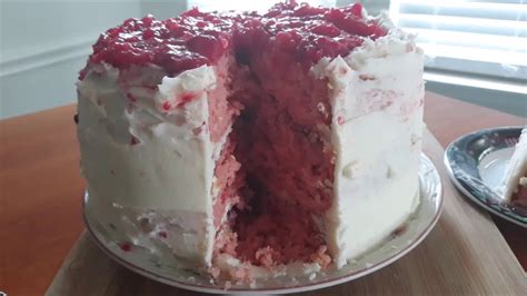 Southern Lady Classic Strawberry Cake Recipe Youtube