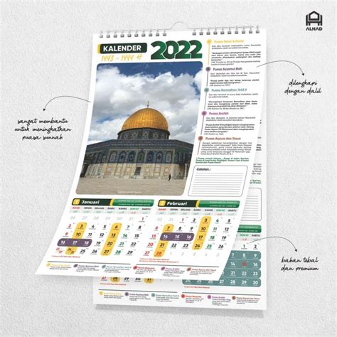 Jual Kalender Puasa 2022 And 2023 I Kalender Dinding I Ukuran 31 X