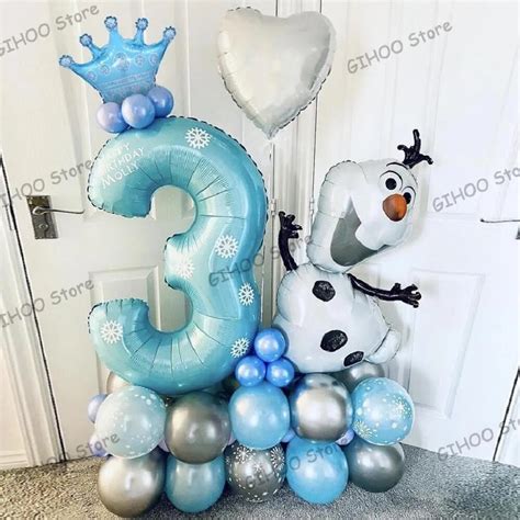 Disney Frozen Olaf Foil Bal Es Floco De Neve L Tex Cartoon Theme