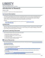 Practical Guide To Psychological Research Methods Course Hero