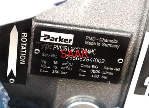 pvlktnmmc parker pv series axial piston pump