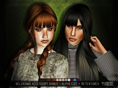 Sims 4 Ccs The Best Accessory Bangs And Updated Bangs By