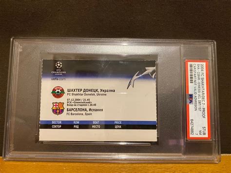 Uefa Champions League Lionel Messi Debut Ticket Catawiki