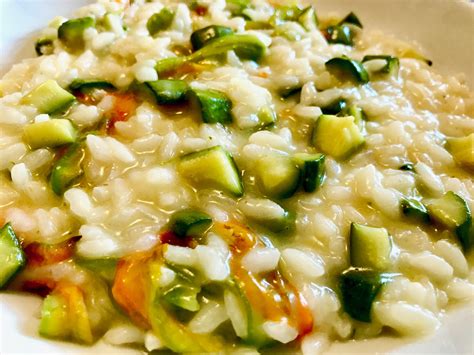 Risotto Con Zucchine E Fiori Di Zucca Risotto Zucchine Fiori Di