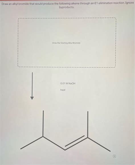 [Solved]: Draw an alkyl bromide that would produce the foll