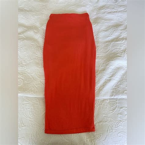 Naked Wardrobe Skirts Naked Wardrobe Midi Skirt Poshmark