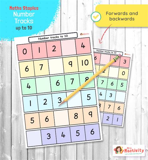 EYFS Missing Number Tracks To 10 Counting Forwards And Backwards EYFS