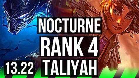 NOCTURNE Vs TALIYAH JNG Rank 1 Nocturne Rank 4 10 1 15 Legendary