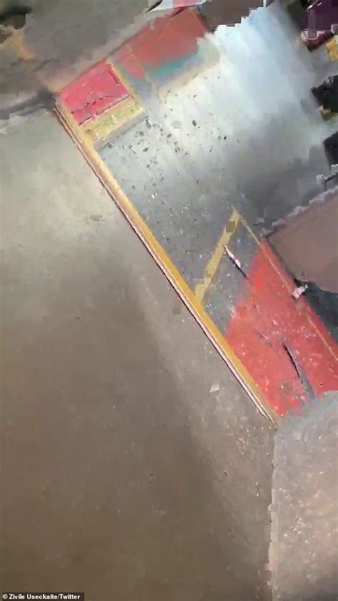 Naked Man Tries To Break Into A Bus With A Spare Tyre As Passengers Scream In Horror Daily