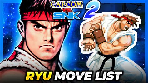 Ryu Move List Capcom Vs Snk 2 Mark Of The Millenium 2001 Cvs2