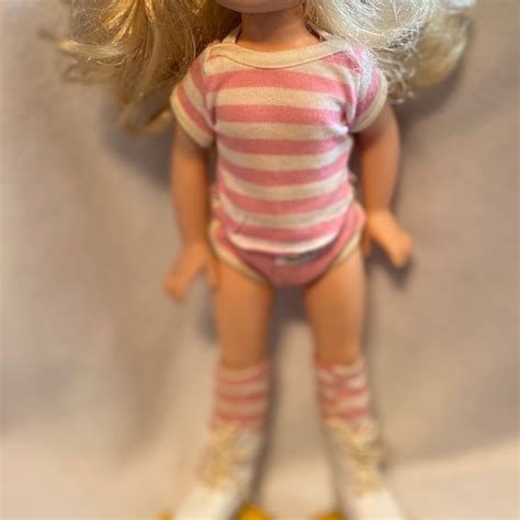 Tomy Kimberly Toys Vintage 98s Tomy Kimberly Doll Hang Ten Roller Skates Realistic Blonde