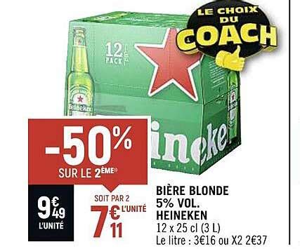 Promo Bi Re Blonde Vol Heineken Chez Vival Icatalogue Fr
