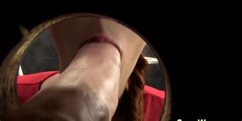 Gloryhole Slut Rubs Pussy Tnaflix