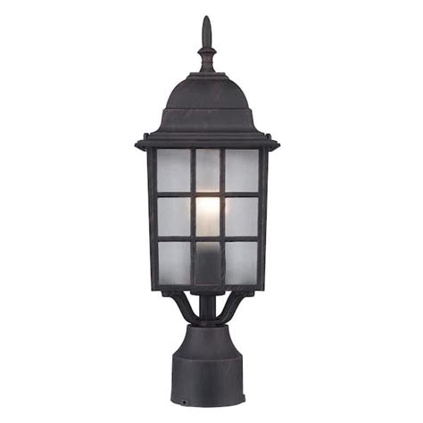 Bel Air Lighting San Gabriel 1 Light Rust Outdoor Lamp Post Light