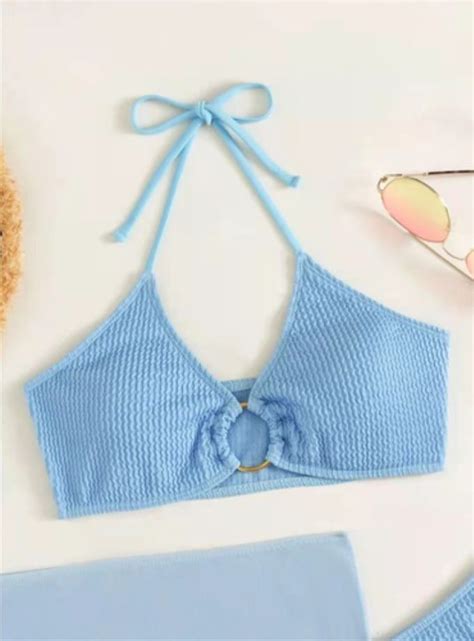 Womens New European And American Foreign Trade Swimsuit Womens Split Three Piece Bikini Skirt