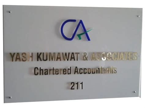 White Acrylic Address Name Plate At Rs Square Inch In Indore Id