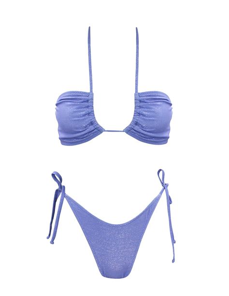 Orange Bricks Reverse Triangle Bikini Emma Swimwear