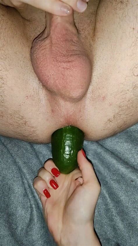 He Likes Big Cucumber In Ass Vegetable Anal Fuck FAPCAT
