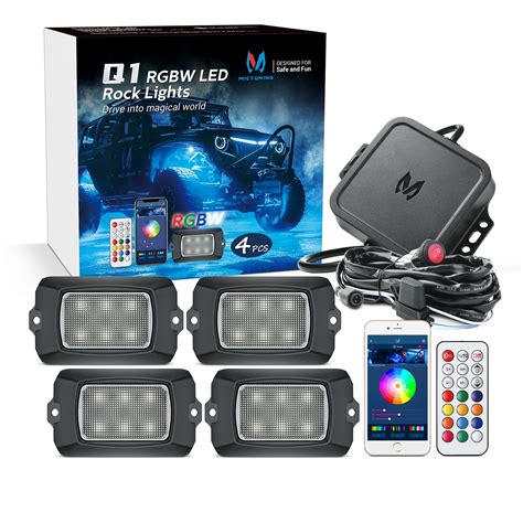 Buy Mictuning Latest Q Rgbw Led Rock Lights Pods Underglow