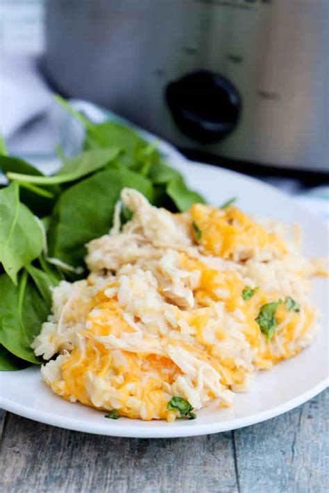 Slow Cooker Chicken and Rice Casserole • The Diary of a Real Housewife
