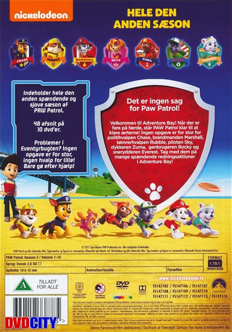 Paw Patrol Season 2 Dvdcitydk