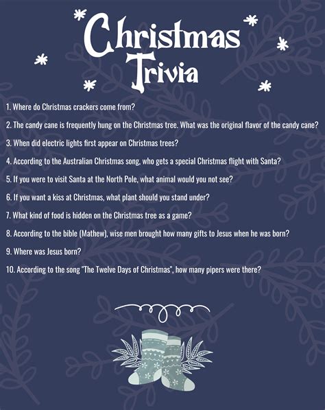 Christmas Trivia Quizzes 10 Free Pdf Printables Printablee