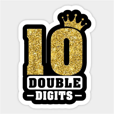 10 Double Digits 10 Birthday By Pink Cloud Store Happy Birthday