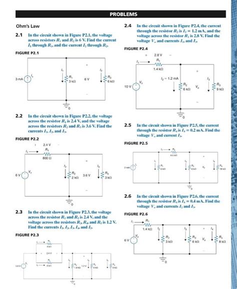 Solved Ohm's Law 2.4 In the circuit shown in Figure P2.4, | Chegg.com
