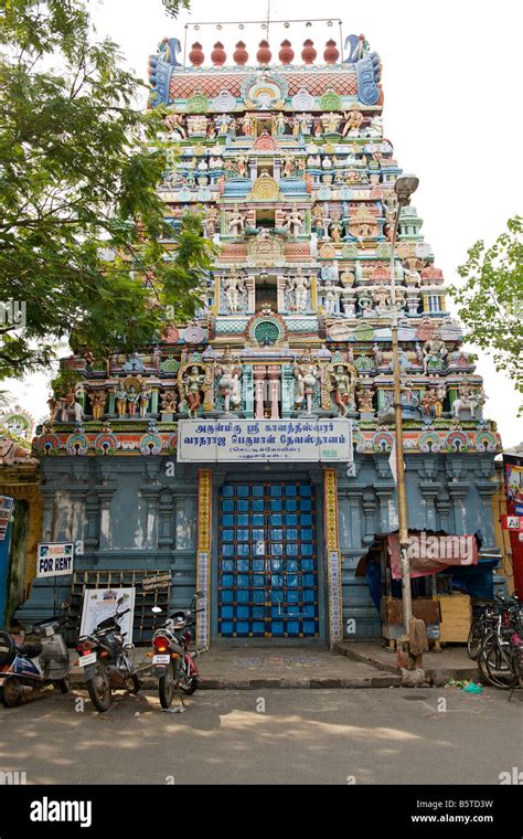 Shiva temple in Pondicherry India Stock Photo - Alamy