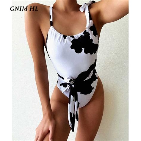 Cow Print Bikini The Cow Print Bikini Sexy Women One Piece Bandage Swimsuit Cow Print Shop