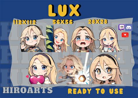 League Of Legends Lux Emote Package League Of Legends Lux Emotes Lol