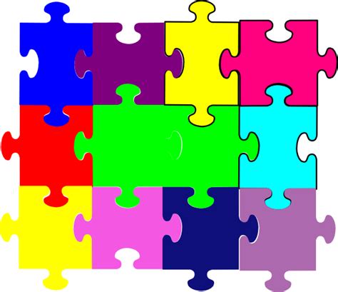 Jigsaw Puzzle Clip Art At Vector Clip Art Online Royalty