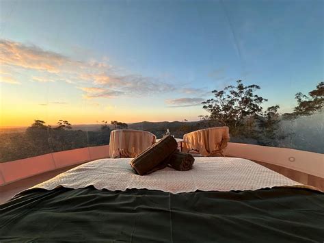 Romantic Stargazing Dome Hot Tub Beyond Bubbles Tiny House For Rent In Bucketty Hunter