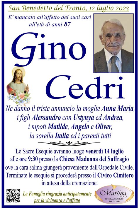 Gino Cedri Riviera Oggi