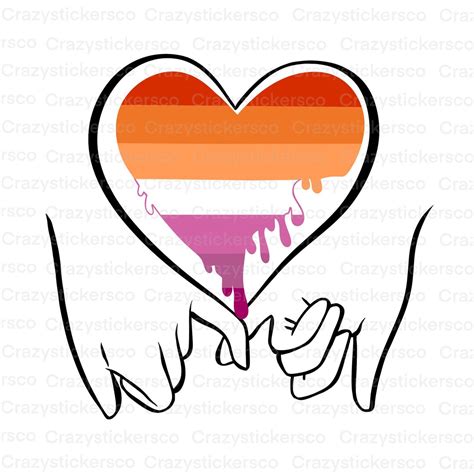 Lgbtq Lesbian Pride Flag Svg Lgbtq Png Lesbian Pride Flag Cut File Holding Hands Pride