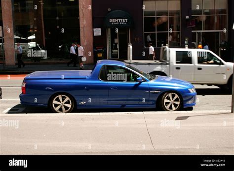 Lowrider Ute Pick Up Truck Car In The Streets Of Sydney Australia Stock