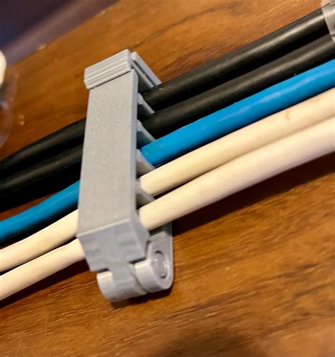 cable management clip  latch  hinge   print model