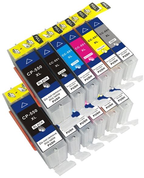 PGI 550 XL CLI 551 XL 12 Pack Huismerk Cartridges Voor Canon