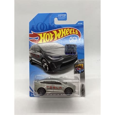 Hot Wheels Tesla Model X Gray Hw Metro Factory Sealed Shopee Malaysia