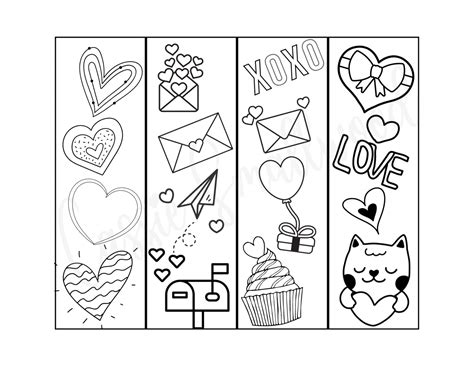 16 Ridiculously Cute Free Printable Valentine Bookmarks Cassie