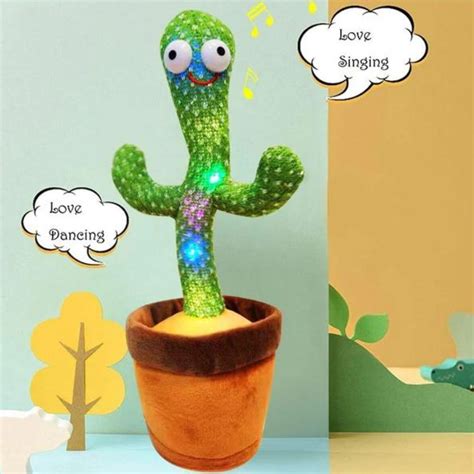 Rechargeable Dancingsingingtalking Cactus Toy With Light Tash Baby