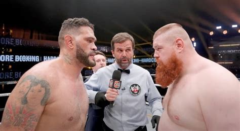 Бой Вячеслав Дацик Антонио Бигфут Сильва на Hardcore Boxing