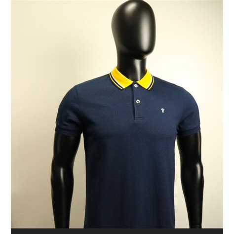 Collezione C2 23rt1k034 Navy Pique Polo Shirt Men Custom Fit Key Logo Filipino Made Shopee