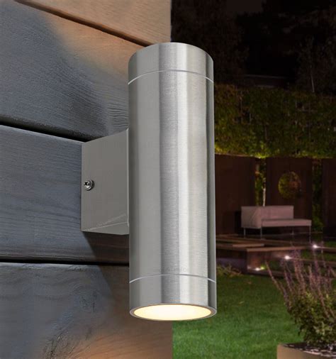 Modern Stainless Steel Led Double Up Down Outdoor Wall Light Ip