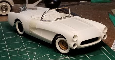 56 Corvette custom ready for final assy 9-13-19 | Traditional Rod and Kustom in scale