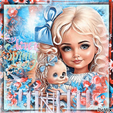 Portrait D Une Petite Fille Blonde Animado Gratis PicMix